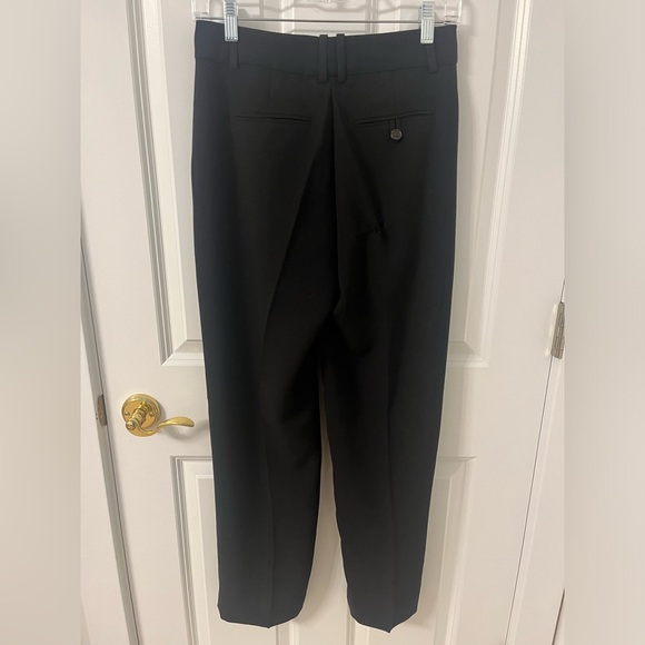 J. Crew Petite Essential Relaxed Drapey Crepe Trouser in Black - Picture 6 of 7